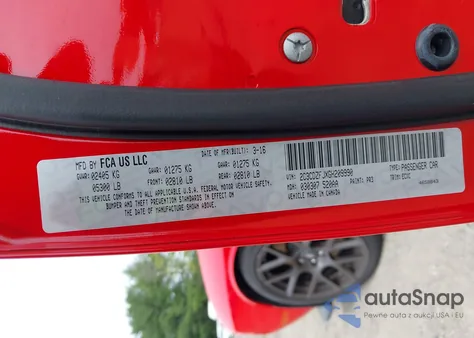 2016 Dodge Challenger R/T Scat Pack from USA, damaged, VIN 2C3CDZFJXGH209990